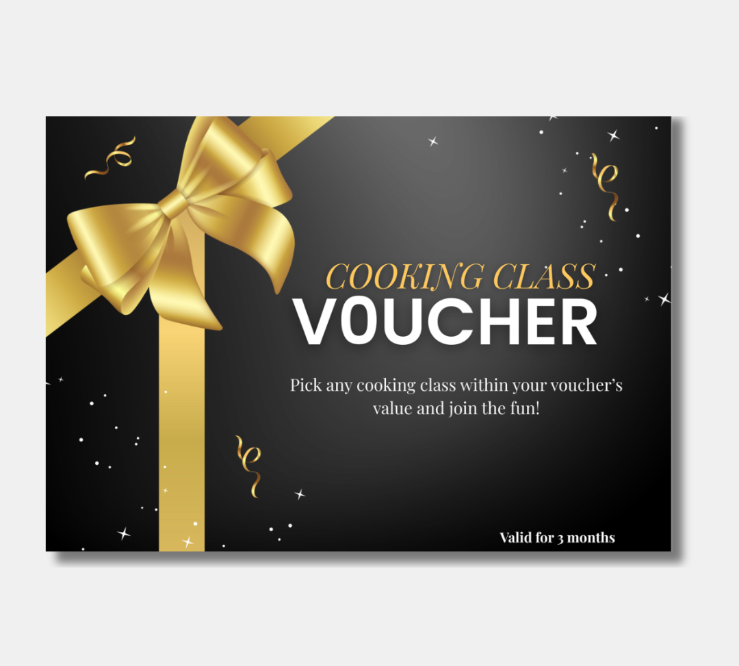 Cooking class voucher